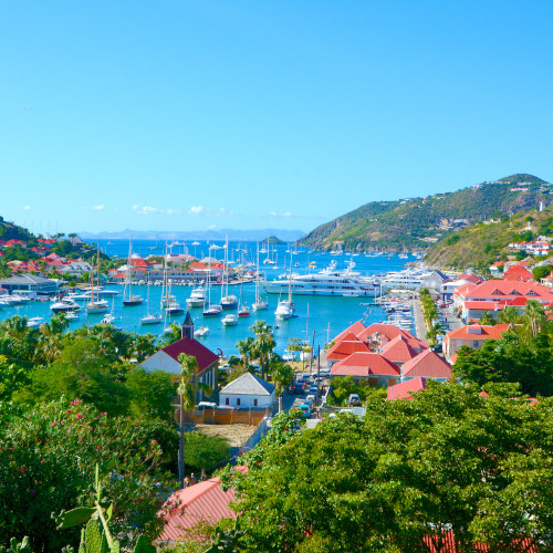 villas overlooking gustavia harbour