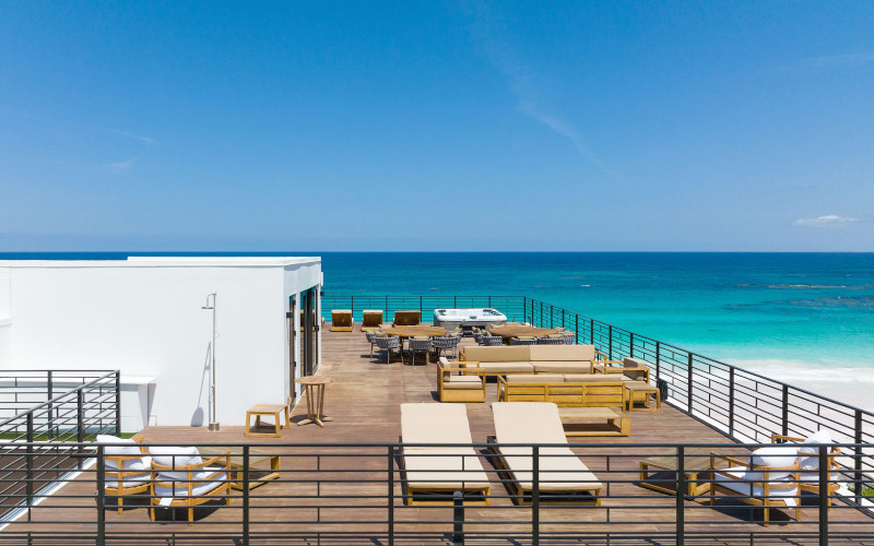 roof terrace with sea views on la palmeraie villa 2 on harbour island