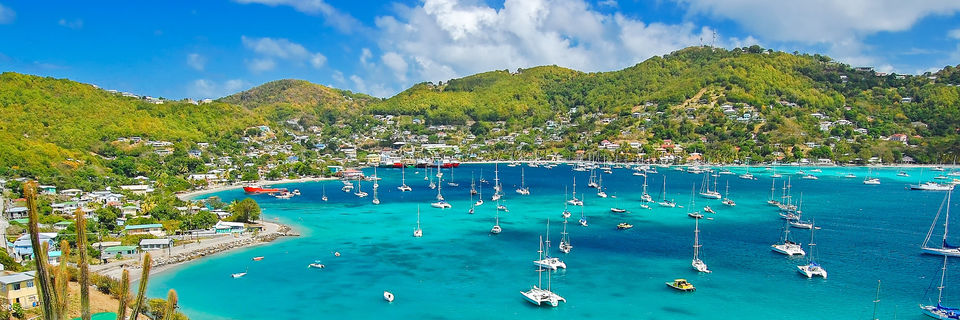 bequia admiralty bay in saint vincent and grenadines