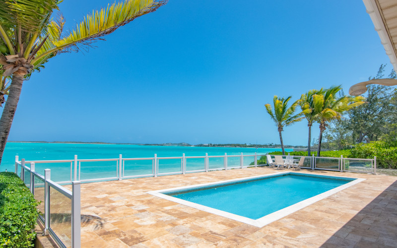 villa for sale with swimming pool, great exuma, bahamas
