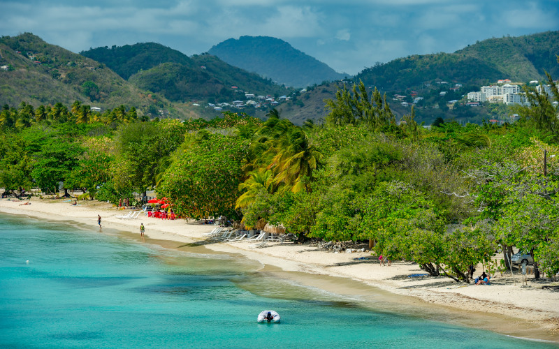 le-francois beach on martinique